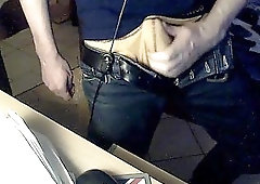 Raunchy Guy Having Messy Wanking