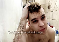 Twink Faggot Showering (verbal & Talking)