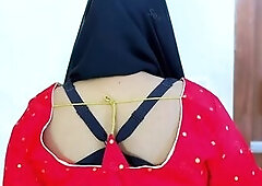 Muslim Afghani Saree Blouse Wearing Big Boobs & Huge ass Show her Sexy Body for Make me Horny
