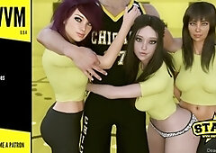 Harem with exhibition and female domination scenes