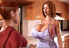 Seductive cougar Mrs. Hartel loves to entice me and take my big salami in her pussy