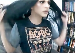 Sexy black shemale, young solo