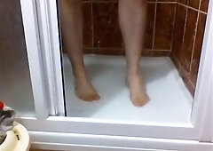 Dom Sweetblueyes Feet Fetish Play in the Shower