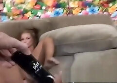 Dazzling babe with sexy legs Tanner Mayes takes a big cock for a ride