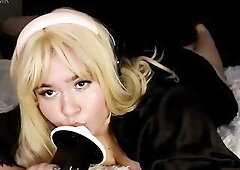 ASMR Step Sis TEASING U - JUICY LICKING, SUCKING, MASSAGE, HJ, UPCLOSE LICKING + FEET - EmmaTASMR