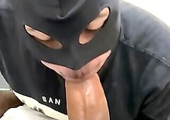 OF @cariocamamador eating this blsck banana