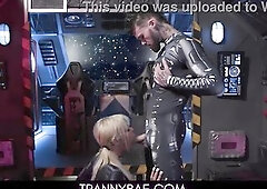 Space Trans Honey Bangs With Her Colleague - Brittney Kade