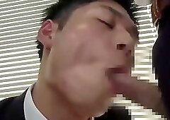 Andou and Eishin fucks in office