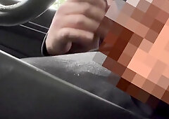 Nosey fellow on van cruising fumbling my man-meat and making me jism