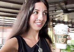 I Love Jizz ! Cum on My Face at Starbucks So I Can Have a fun My Morning Coffee!