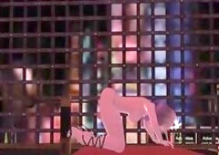 LADYBOY ES ATADO Y FOLLADO POR UNA MAQUINA RAUNCHY, EN UNA HABITACION S&M