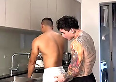 horny fuck in the kitchen