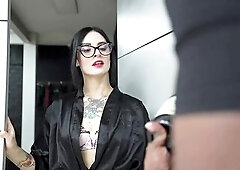 INTERRACIAL ANAL - My neighbour throws me a bachelorette party by stretching my constricted butt with his large ebony jock.