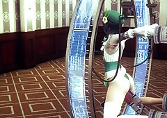 Venti from Genshin Impact is fucked in sex machine