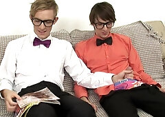 Two Uncut Cocks Battle It Out in Print