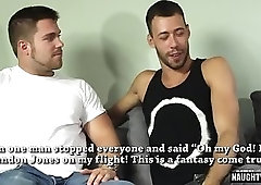 Tattoo gay dildo and cumshot