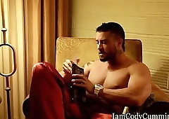 Bearded pornstar creams