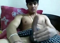 Hung Uncut Indian Guy Wanking on Cam 5