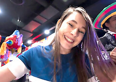 Cici Shellz fucks at a restaurant and it is wild and dirty