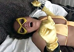 Seductress vs Superheroine ft. Cali Logan  Charlie Laine: Brunette, Fetish  Lesbian Porn