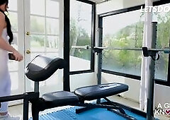 Lesbian Babes Alyx Star & Holly Day Train Hard Then Fuck Hard In The Gym - A GIRL KNOWS