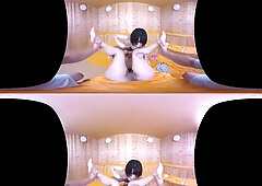 Mixed Groping VR - Lesbian Public Groping and Threesome