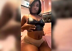 Large-breasted, very hawt and hot ebony woman