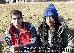 HUNT4K. Yes, I wanna suck u cock. Sexy sex with Vicky Menage