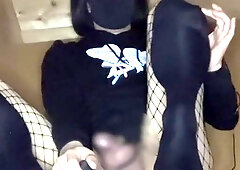 Crossdresser 男の娘 貞操帯つけたまま射精