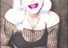 Hot tattooed shemale HornyMarriedAC teases with smoking joi and cumpump action