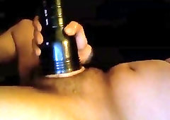 Whaking off with rubber pussy