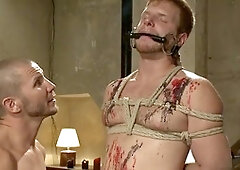 Intense domination with deep throat and punishment for young dudes