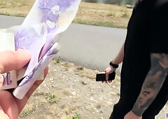 On His Way To Work, I Stopped Him To Offer Him A Better Way To Spend His Time