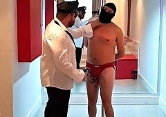 Police officers, chub bondage, cop jerk