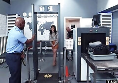 Airport security group sex of excited passenger Whitney Wright