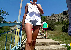 Nip slip, braless sideboob