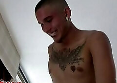 Cute Sexy Latino Stroking His Big Fat Dick