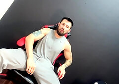 Masculine Flashing Off In Mighty Hand-job Taunting You