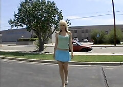 Teen blonde fucking hard on her casting