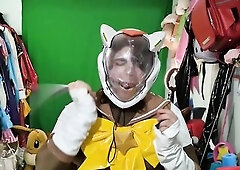 PVC Sailor Eevee Assorted Breathplay, Gags and Inflatable Tail