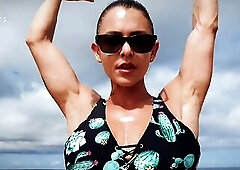 Worship my armpits on the beach (FULL MOVIE SCENE ACCESSIBLE ON MY OF VIP / C4S)