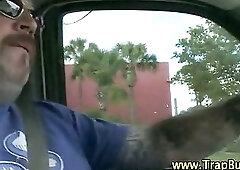 Hardcore gay fucking back of the van style somewhere in america