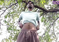 Rajesh Playboy 993 Outdoor Getting off Giant Pipe and Nutting in the Jungle