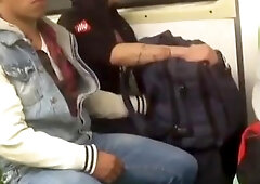 Jerks off in train 6