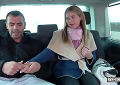 Picked Up And Left Behind - Blowjob and car sex with bubble butt blonde cutie