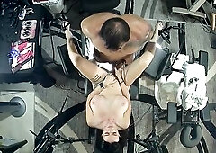 PULSING HOLES - BONNIES GAP ARE PULSATING AS THIS BABE ORGASMS WHILST MILKING PHOENIX AND GETs CREAM PIED.