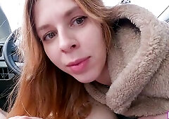 A village hitchhiker cutie pays for his fare in kind.