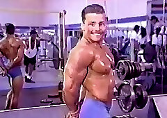 Steve McKenzie Lifting Weights And Sexy Posing